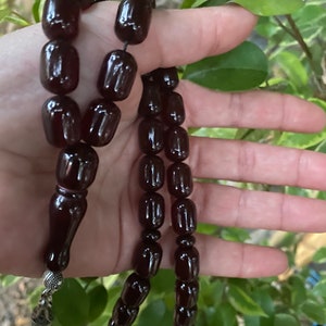 Muslim Islamic Bakelite 33 Prayer Beads Rosary Misbaha Sibha Tesbih 56 grams AM86