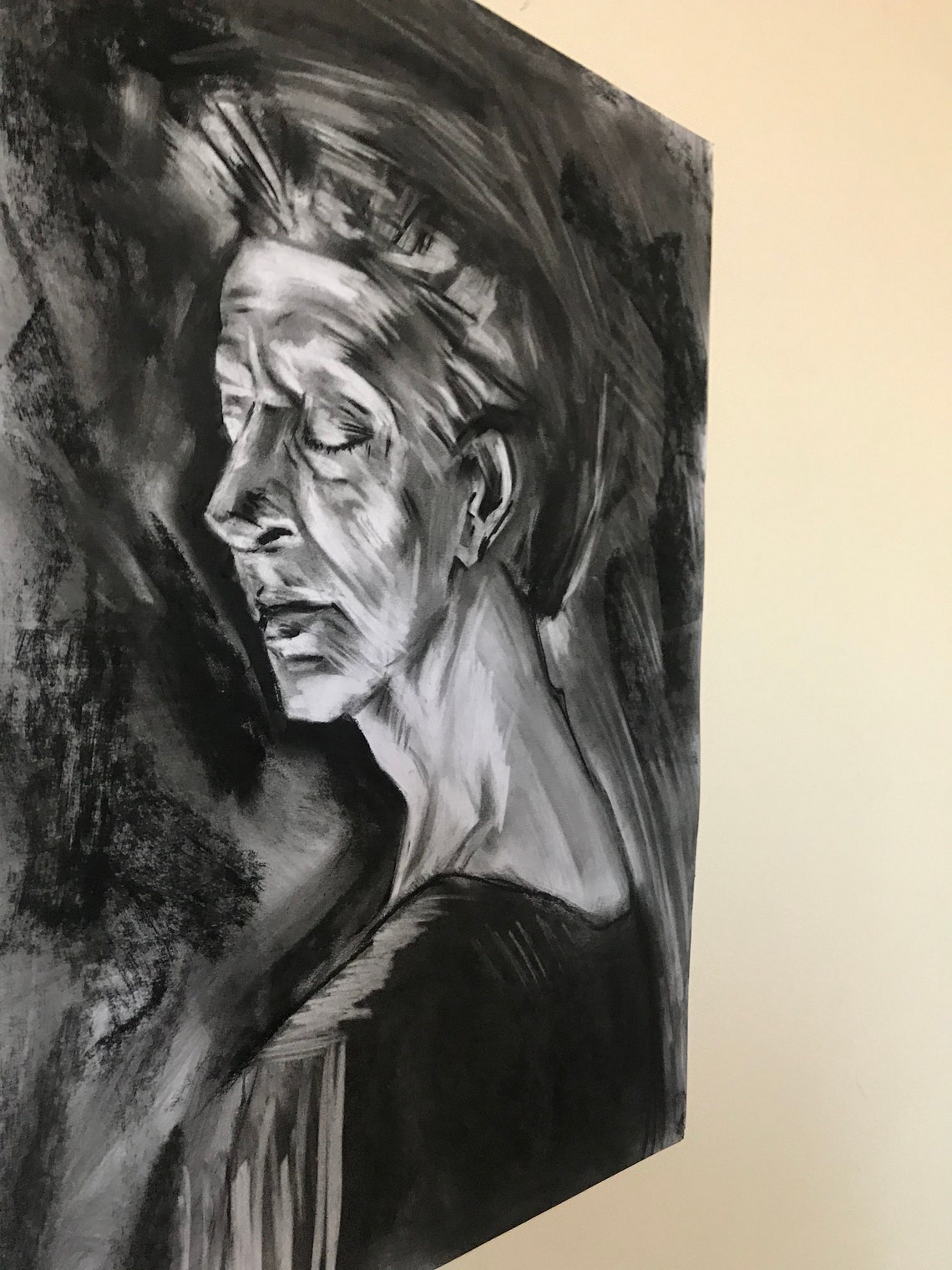 coal pencil drawings