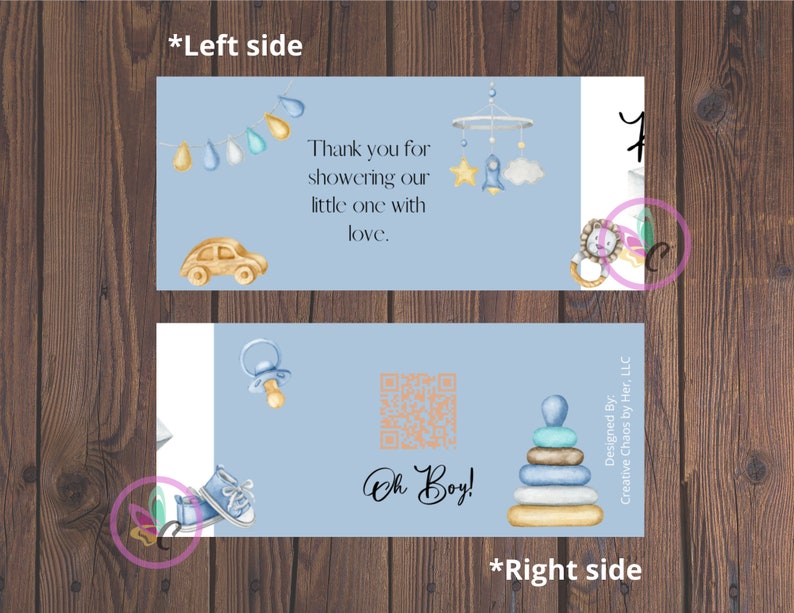 12 Boho Baby Boy Water Bottle Labels Baby Boy Bay Shower Etsy