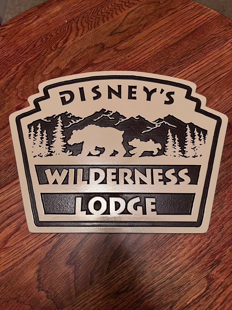 Lodge Lettering Wilderness Lodge Sign - Etsy