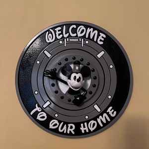 Cartello di benvenuto Steamboat Willie