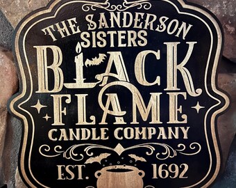 Znak świecy Black Flame