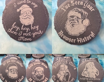 Funny Christmas Coaster Set