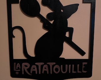Ratatouille sign Laser Cut