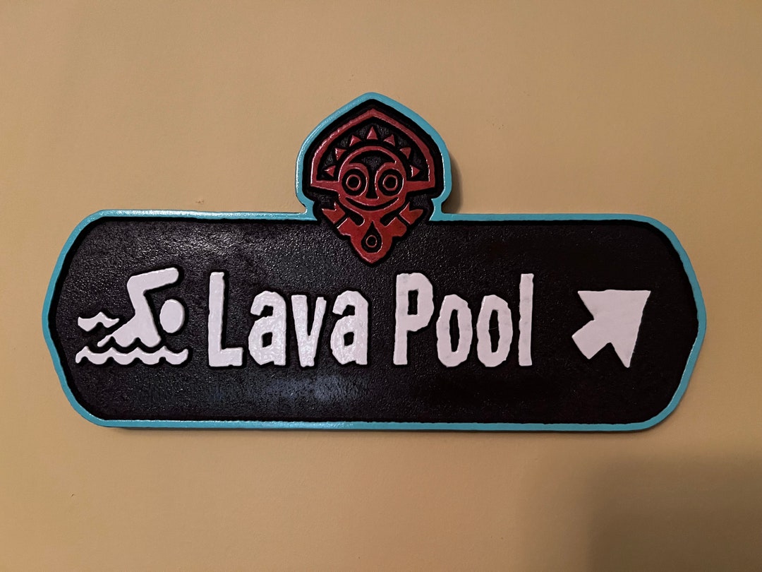 Lava Ropa Sign Lava Pool Sign - Small Size - Etsy