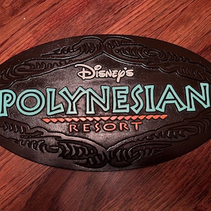 Polynesian Resort Carved Sign