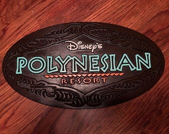 Polynesian Resort Carved Sign