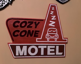 Gemütliches Cone-Motel-Schild