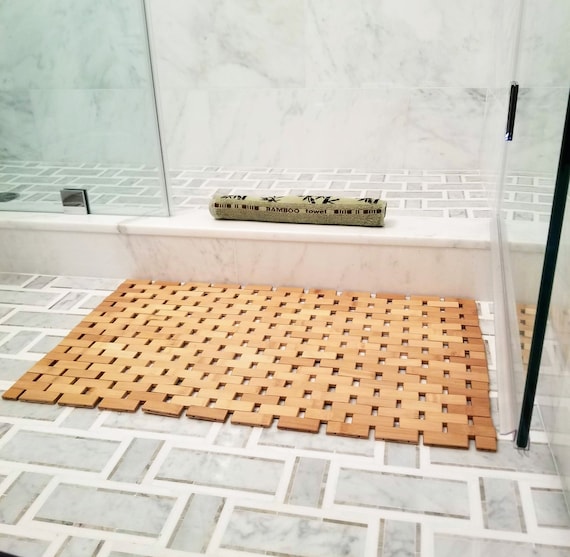 Non-slip Bath Mat Machine Washable Shower Mat Mildew Resistant Bath Mat  Area Rug For Bathroom 50x80cm