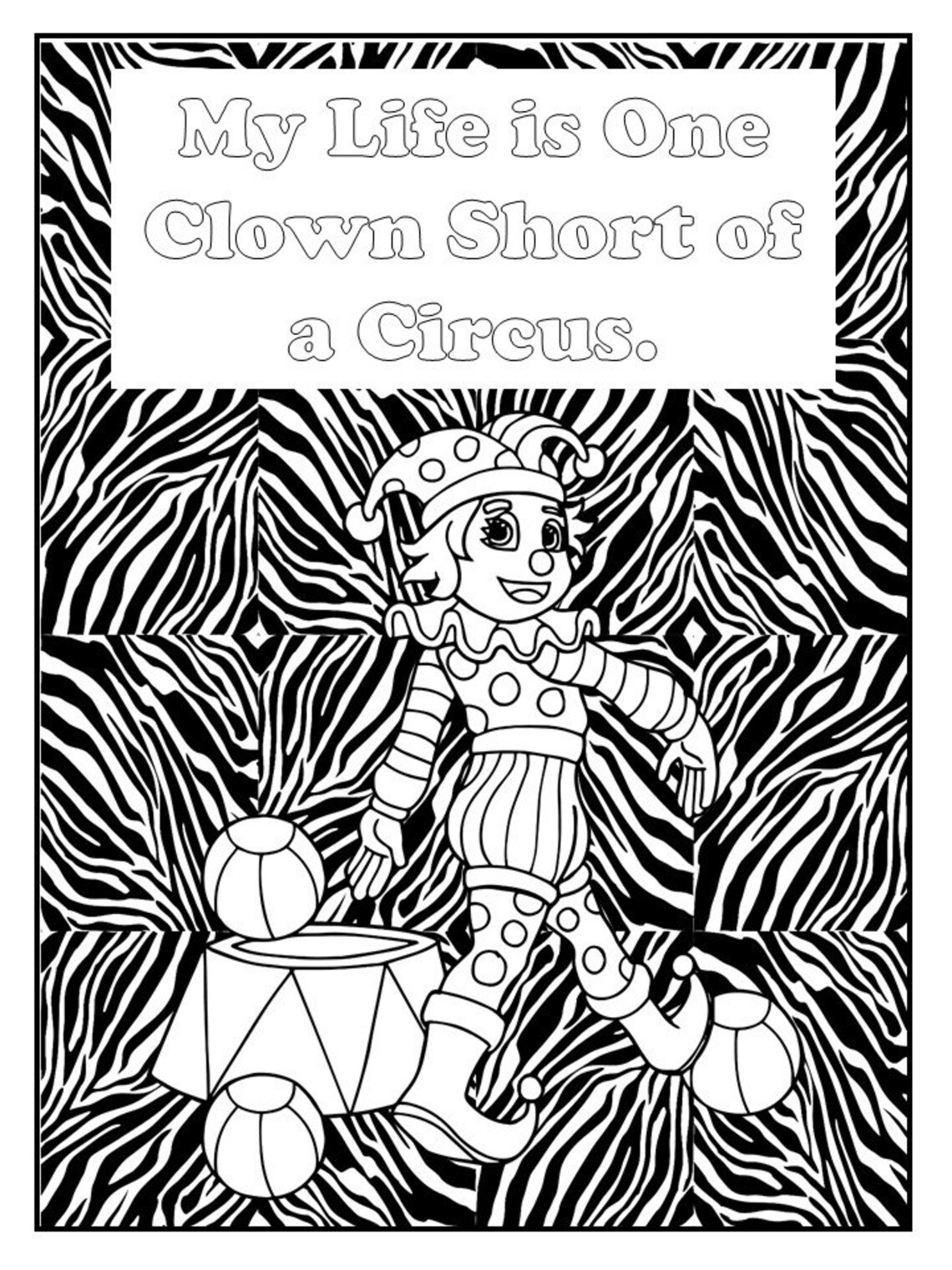 Circus Coloring Pages for Kids | Etsy