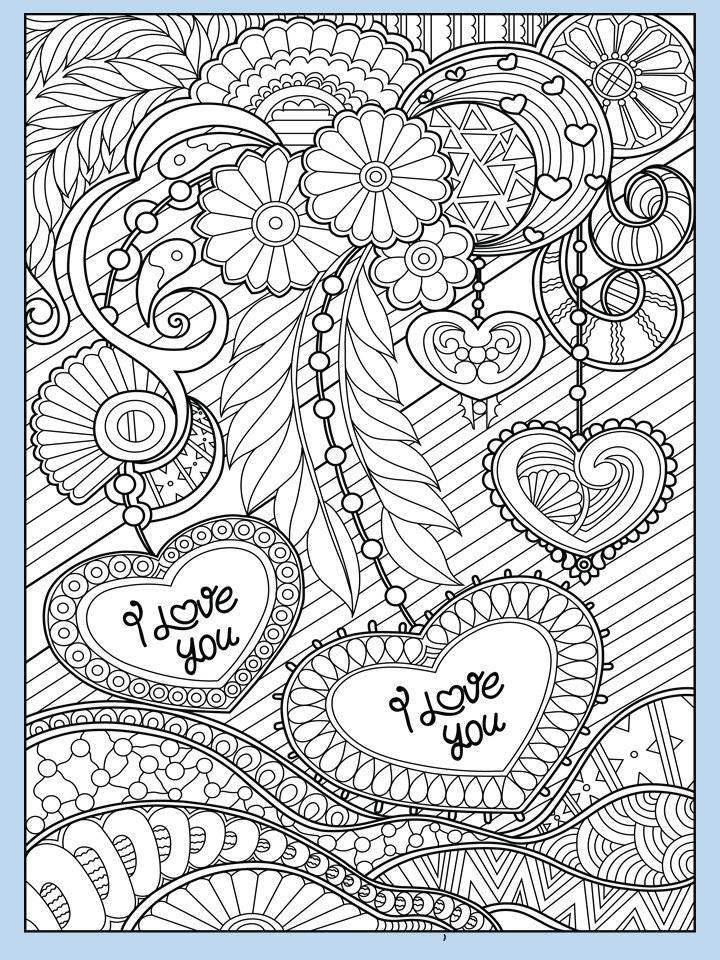 Valentine's Day Coloring Pages for Adults Vol. 2 PDF | Etsy