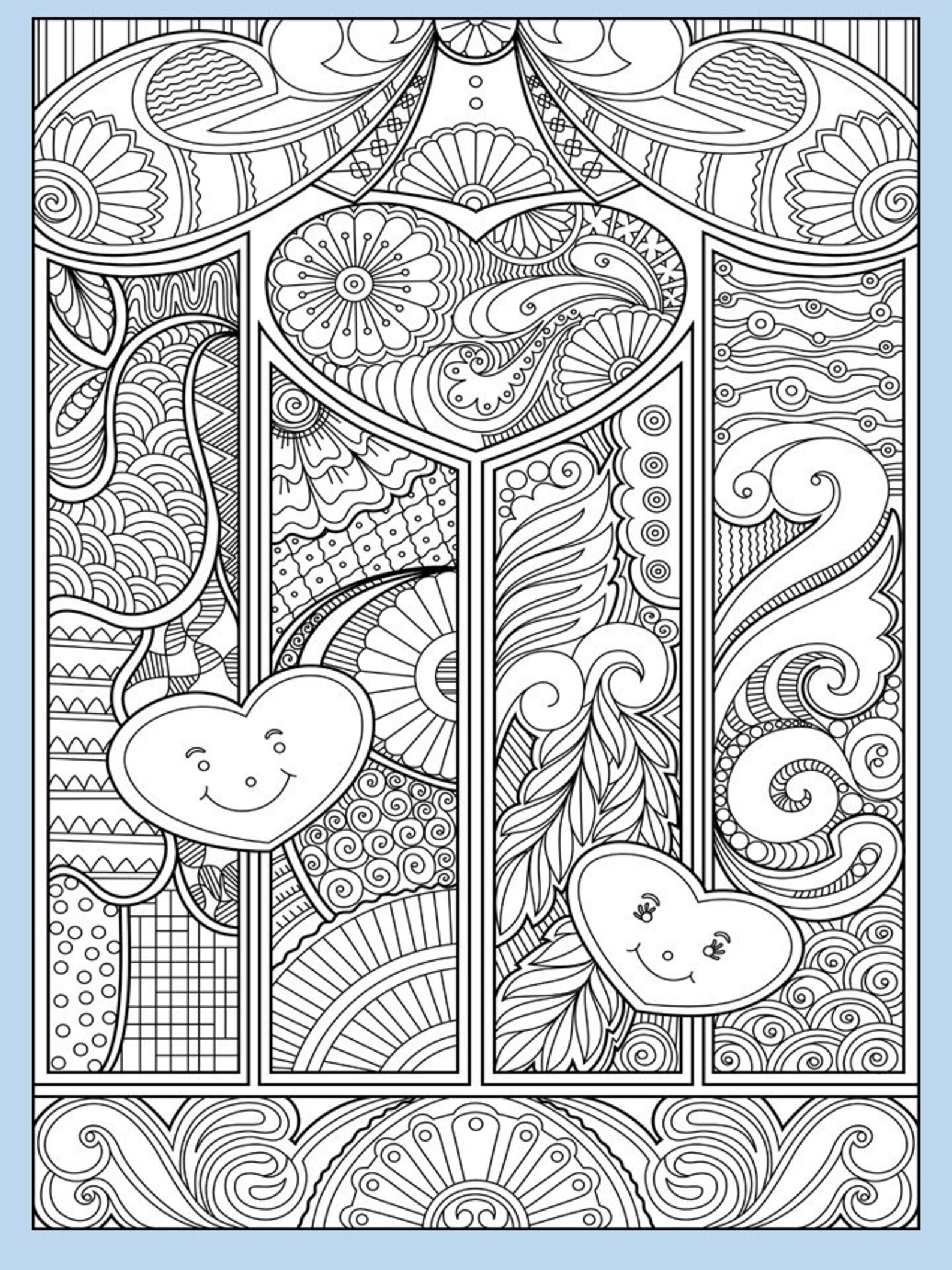 Valentine's Day Coloring Pages for Adults Vol. 2 PDF - Etsy.de