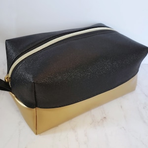 Black and Gold Two Toned Boxy Bag