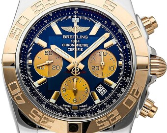 Best Replic 1:1v Breitling CB0110121C1C1 Chronomat 44 Stainless Steel “Metallica Blue” Dial