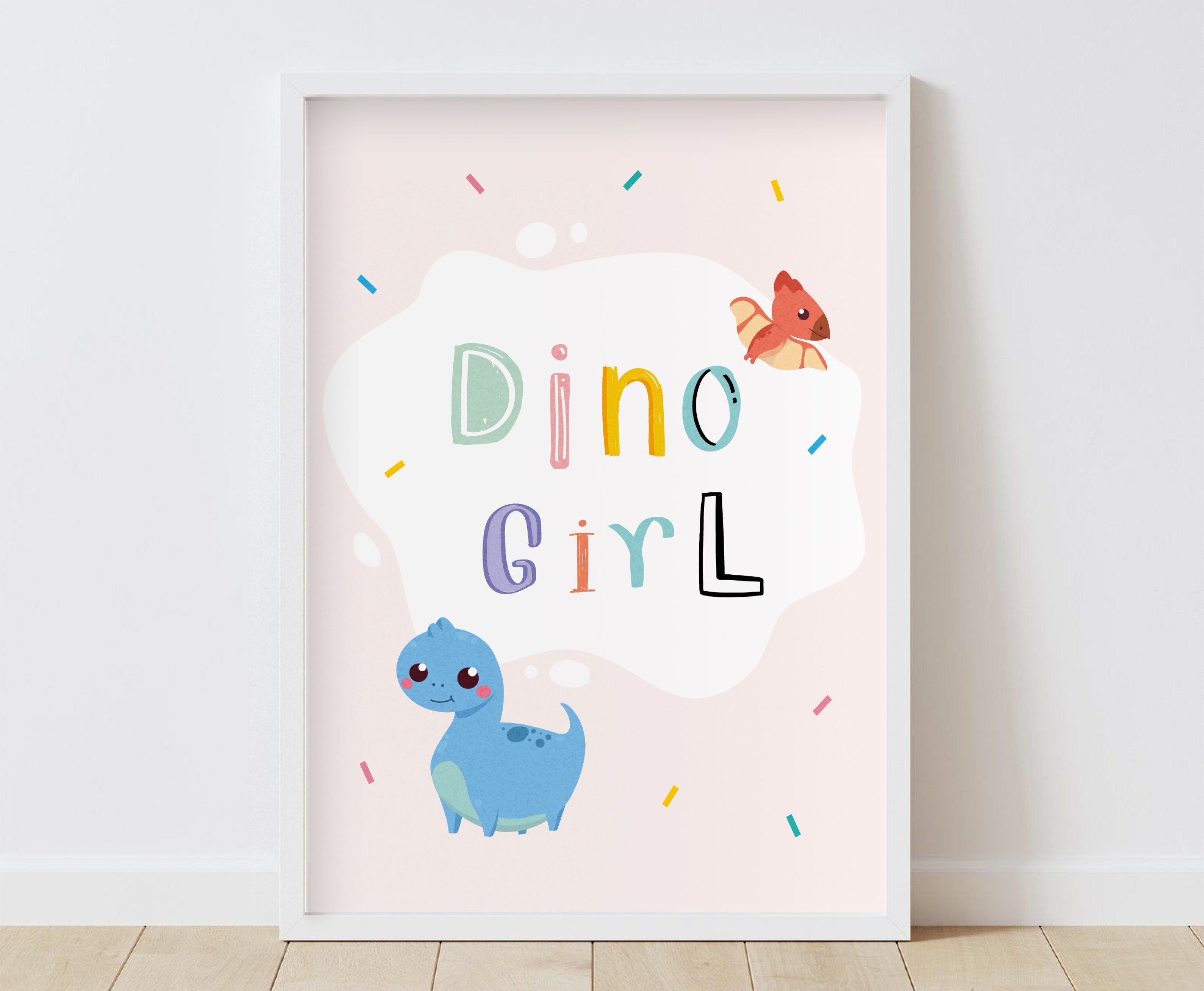Dinosaurier Mädchen Schlafzimmer Druckbar. Baby Dinosaurier | Etsy