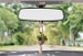 Mini Macrame Plant Hanger Rear View Mirror 