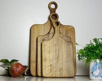 Natural Walnut Cutting Board | 10x18 Inch Vintage Serving Board | 100% Walnut Wood Board