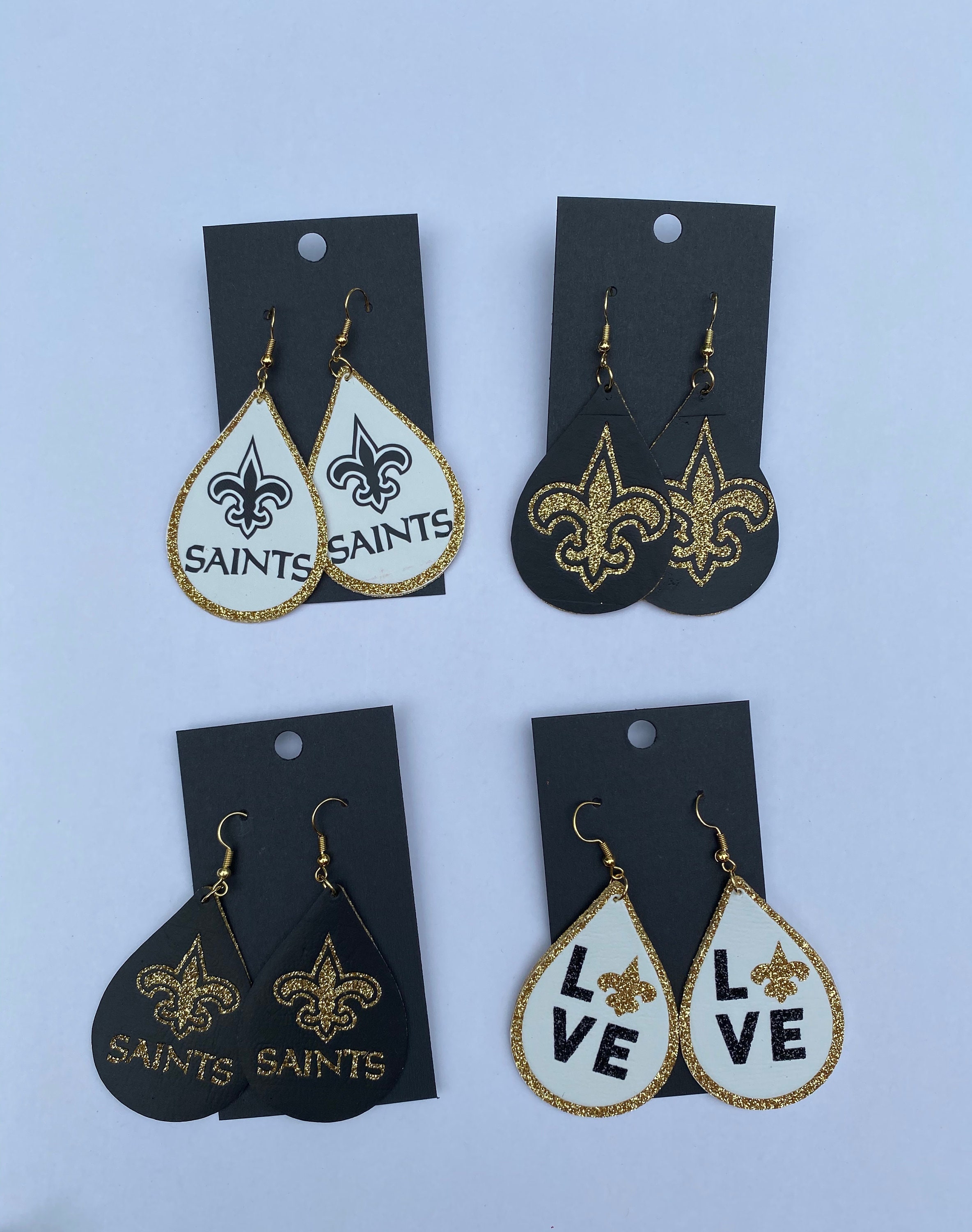 New Orleans Saints Earrings Etsy