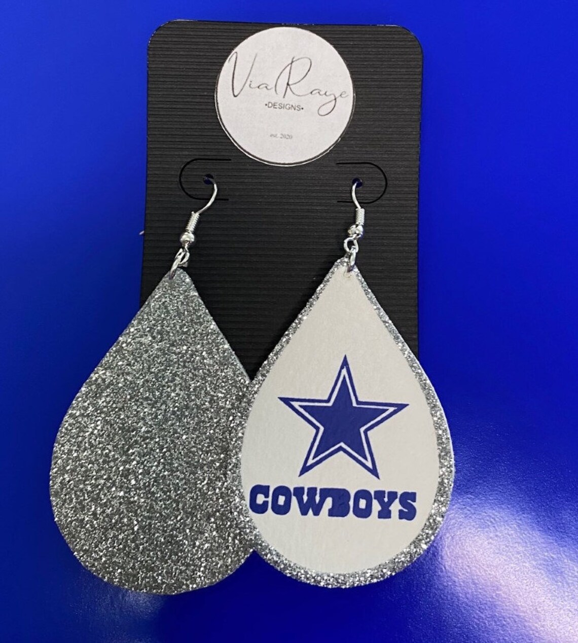Dallas Cowboys Glitter Earrings Etsy