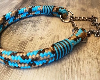 Custom-made martingale collar with chain