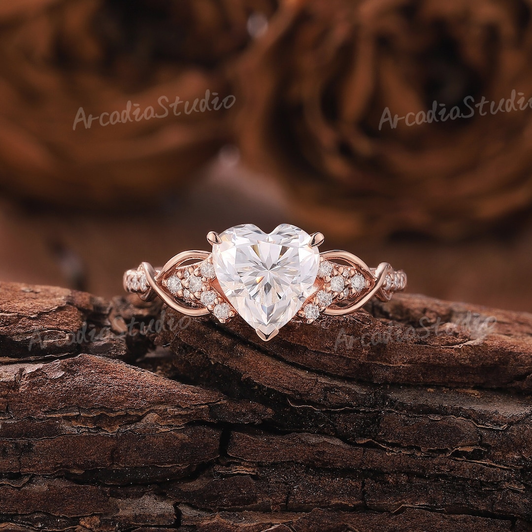 Larsen Jewellery White Gold Pink Diamond Engagement Rings