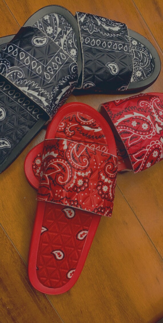 white bandana slides