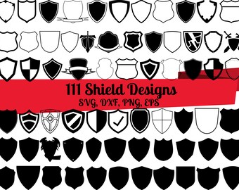 Shield Outline Svg Etsy