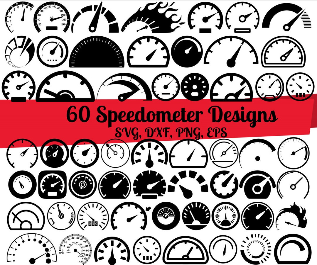 60 Speedometer SVG Bundle, Speedometer Dxf, Speedometer Png