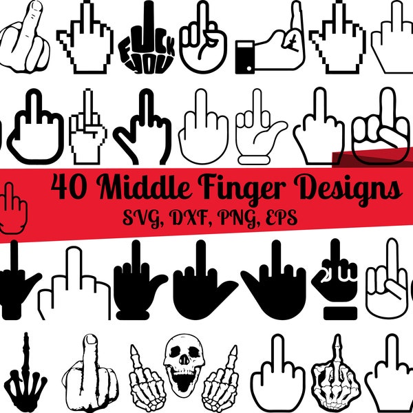 Middle Finger Dxf File Middle Finger - Etsy