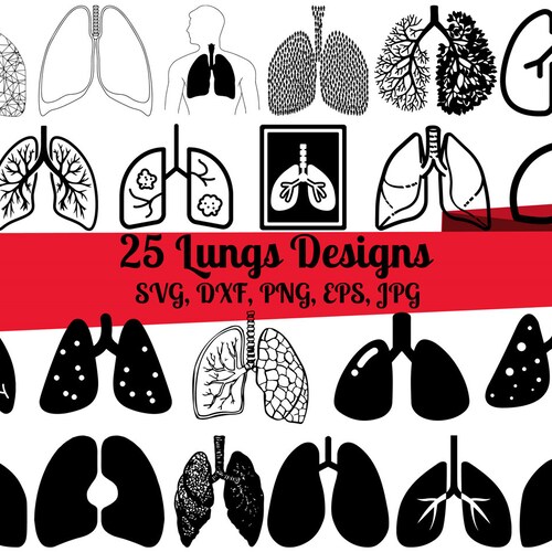 Digital Zentangle Lungs Anatomy Lungs Digital design printable file ...