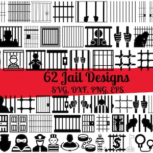 62 Jail SVG Bundle, Prison Bars svg, Jail Cell svg, Prison svg, Jail dxf, Jail png, Jail eps, Jail vector, Jail cut files,Jail monogram