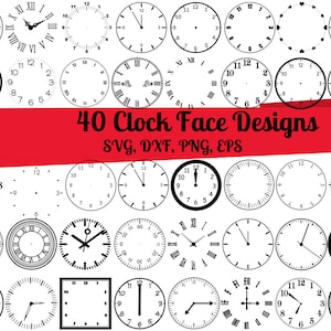 40 Clock Face SVG Bundle, Clock Numbers svg, Clock svg, Clock Face dxf, Clock Face png, Clock Face eps,Clock Face vector,Clock Face Template