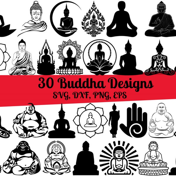 25 Buddha SVG Bundle, Buddha dxf, Buddha png, Buddha eps, Buddha vector, Buddha cut files, Buddhism svg, Buddha print, Buddha clipart