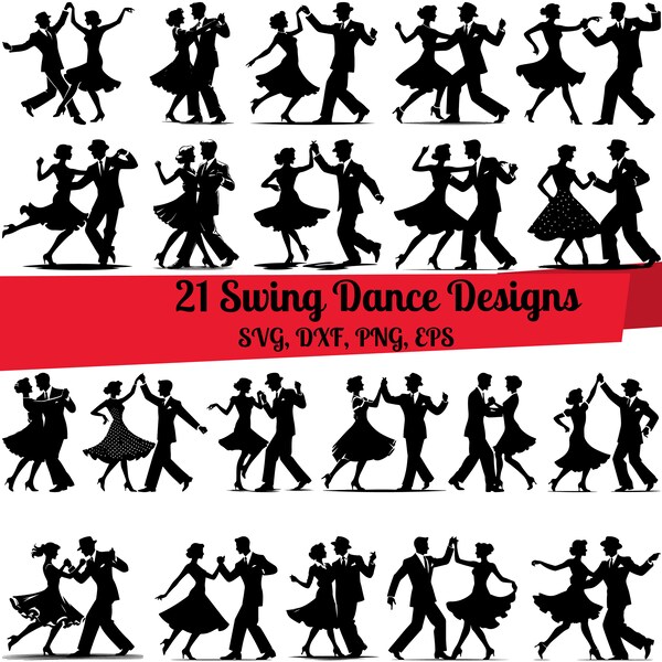 21 Swing Dance SVG Bundle, Swing Dance dxf, Swing Dance png, Swing Dance vector, Swing Dance outline, Swing Dance clipart, Swing Dancers svg