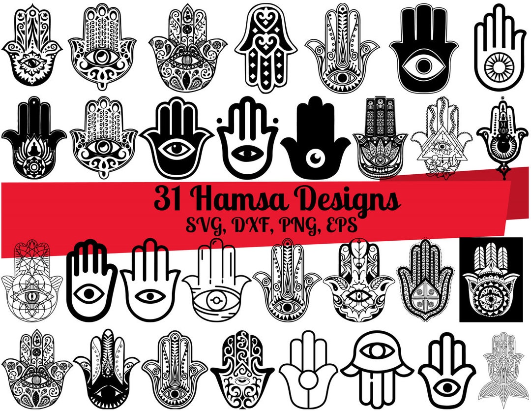 31 Hamsa SVG Bundel Hamsa Hand svg Hamsa dxf Hamsa png - Etsy Nederland