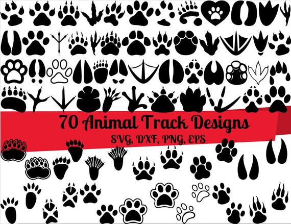 PAW PRINTS BUNDLE Commercial Use Svg, Paws Clipart, Dog Paw Svg, Hunting  Svg, Cricut Paw Svg, Animal Tracks Svg, Tracks Svg, Animal Paw 