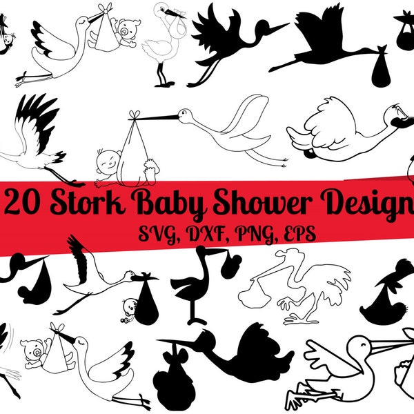 20 Storch Baby Shower SVG Bundle, Storch Baby Shower SVG, Storch Baby Shower dxf, Storch Baby Shower png, Storch Baby Shower eps, Storch Baby Shower Vektor