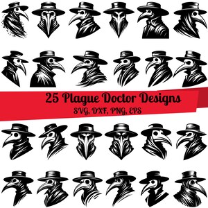 25 Plague Doctor SVG Bundle, Plague Doctor Dxf, Plague Doctor Png ...