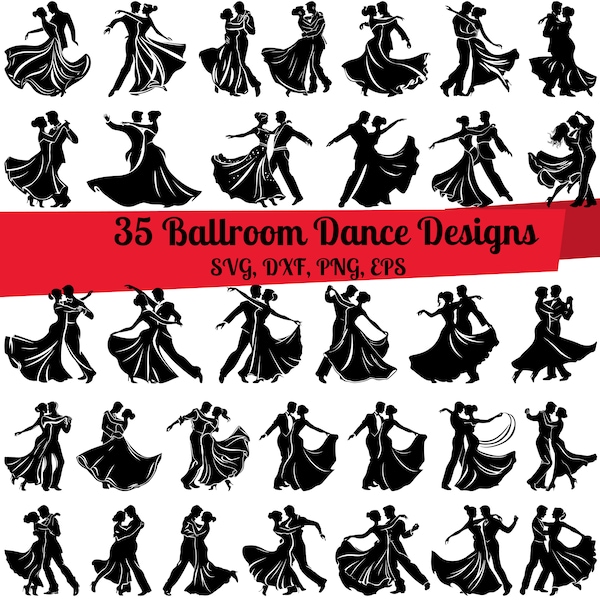 35 Ballroom Dance SVG Bundle, Ballroom svg, Ballroom Dance dxf, Ballroom Dance png, Ballroom Dance vector, Ballroom Dance clipart