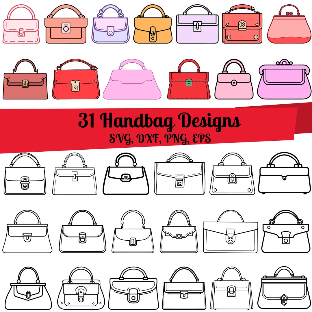 31 Handbag SVG Bundle, Purse Svg, Shopping Svg, Girl Shopping Svg,hand