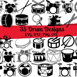 35 Drum SVG Bundle, Drum svg, Drums svg, Drumset svg, Drummer svg, Drumsticks svg, Drum dxf, Drum png, Drum eps, Drum vector, Drum monogram