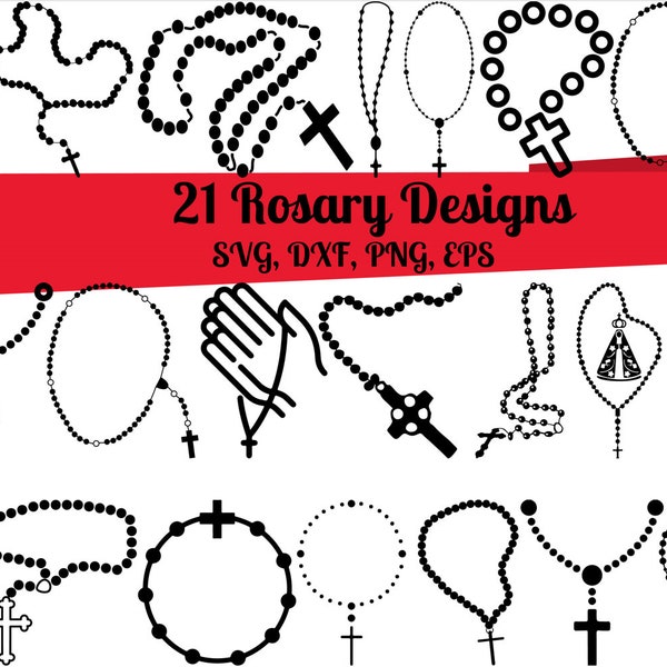 21 Rosary SVG Bundle, Rosary dxf, Rosary png, Rosary eps, Rosary  vector, Mary Rosary svg, Rosario svg, Religion svg, Rosary Catholic svg