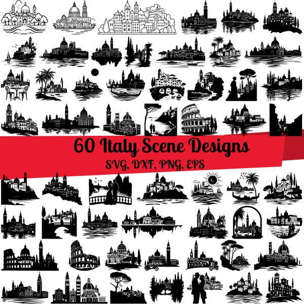 70 Italy Scene SVG Bundle, Italy Scene dxf, Italy Scene png, Italy Scene vector, Italy Scene outline, Italy Scene clipart, Rome Scene svg