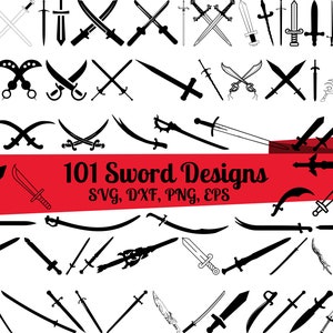 101 Sword SVG Bundle, Sword dxf, Sword png, Sword eps, Sword vector, Sword cut files, Sword Types svg, Swords svg, Sword clipart