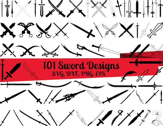 2 Swords Free DXF File  Dxf, Decorative signs, Dxf files