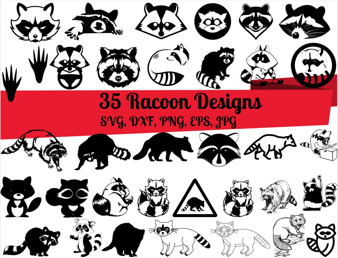 Svg Racoon Rabid 35 Raccoon SVG Bundle Raccoon Dxf Raccoon Png Raccoon Eps - Etsy Australia