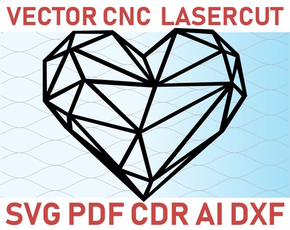 DXF CDR PDF SVG File Heart Wall Plaque 