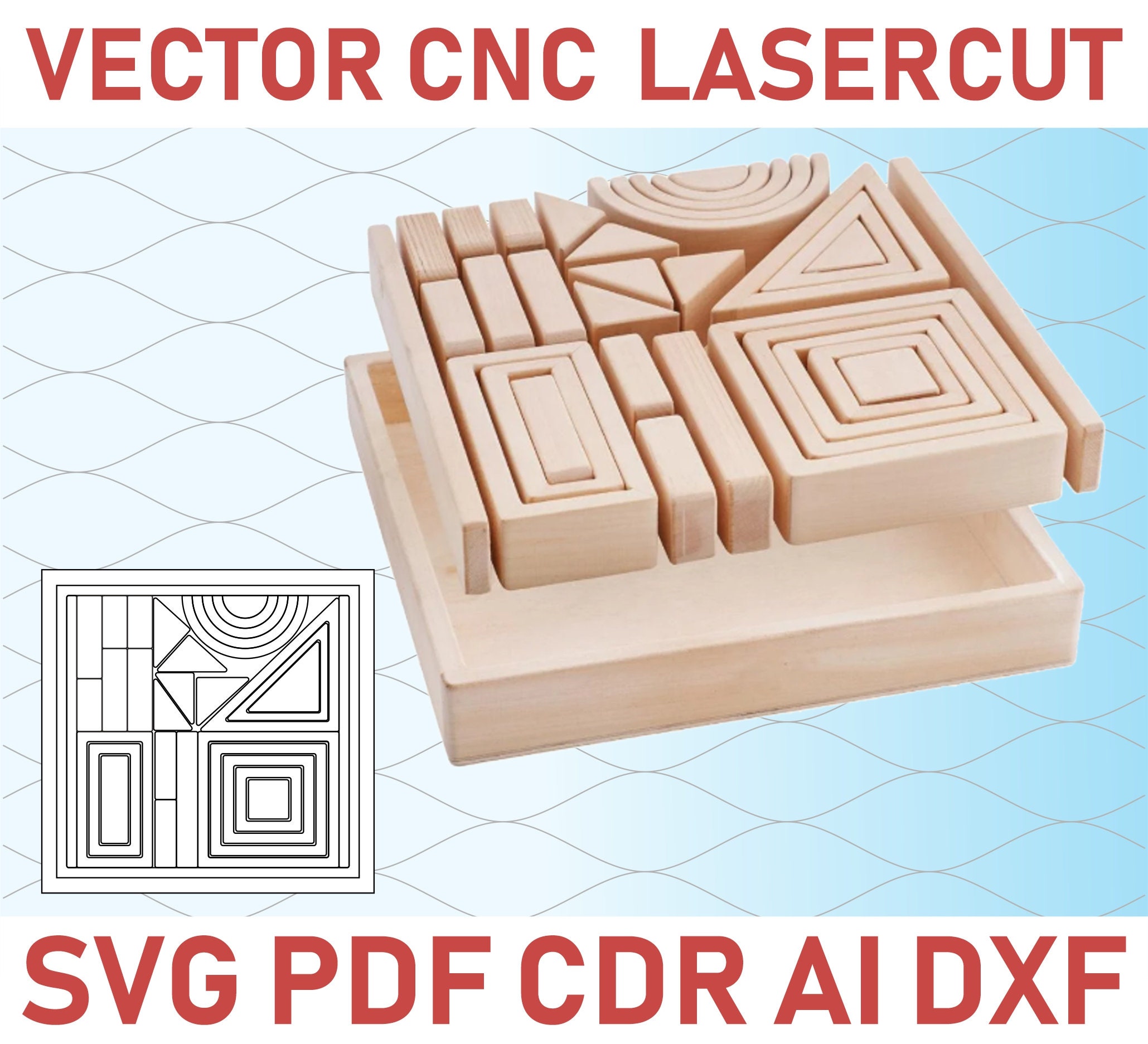 cnc cut CDR vector plans DXF glowforge file cnc pattern laser cut cnc ...