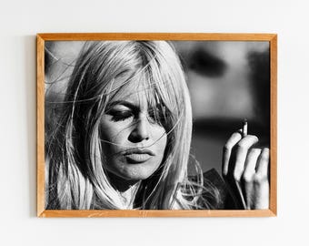 brigitte bardot poster cigarette Brigitte Bardot, cigar poster, Hollywood poster Print, Black & White  Photography, Dorm Wall Art (Digital Download) Popular now