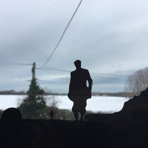 Pfeife und ich komme zu dir Fenster oder Spiegel Anhänger